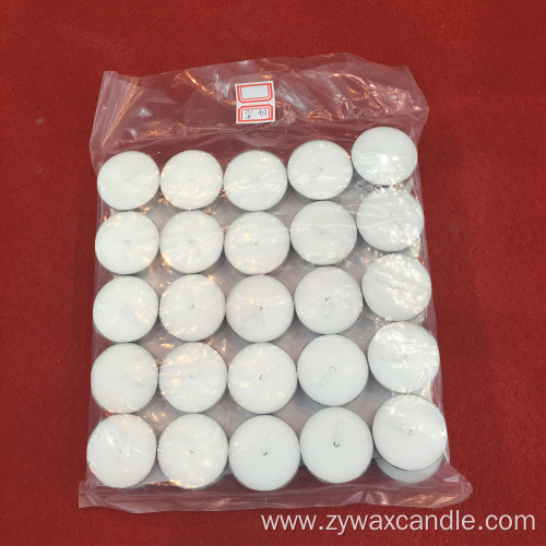 round tin tea candle 12g pressed way tealight